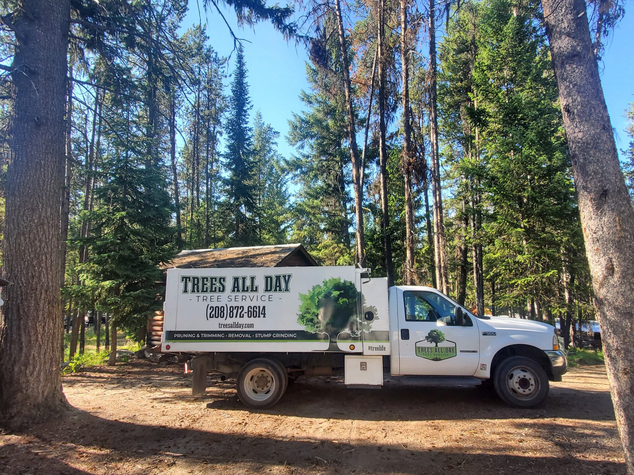 Nampa tree service company Trees All Day - local tree removal and pruning equipment serving Boise Meridian Caldwell